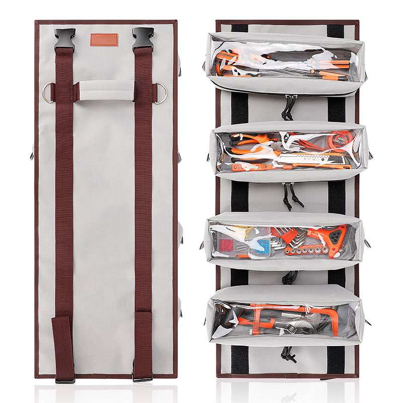 roll up tool organizer with foldable pouch removable – photo 2