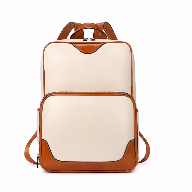 Women's Anti-theft PU Leather Convertible Shoulder Backpack – Square Fashion Daypack