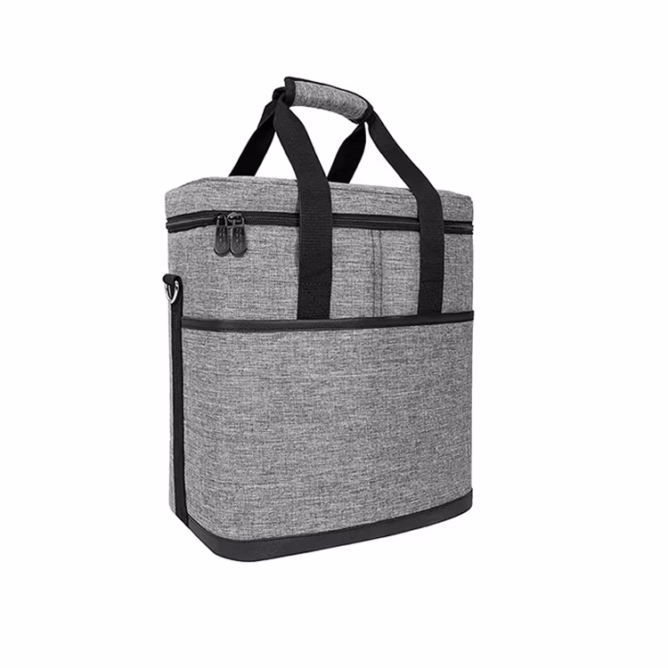 Custom Insulated 6 Bottle Wine Tote Bag – Padded Leakproof Portable Wine Carrier for Travel & Picnic – photo 2