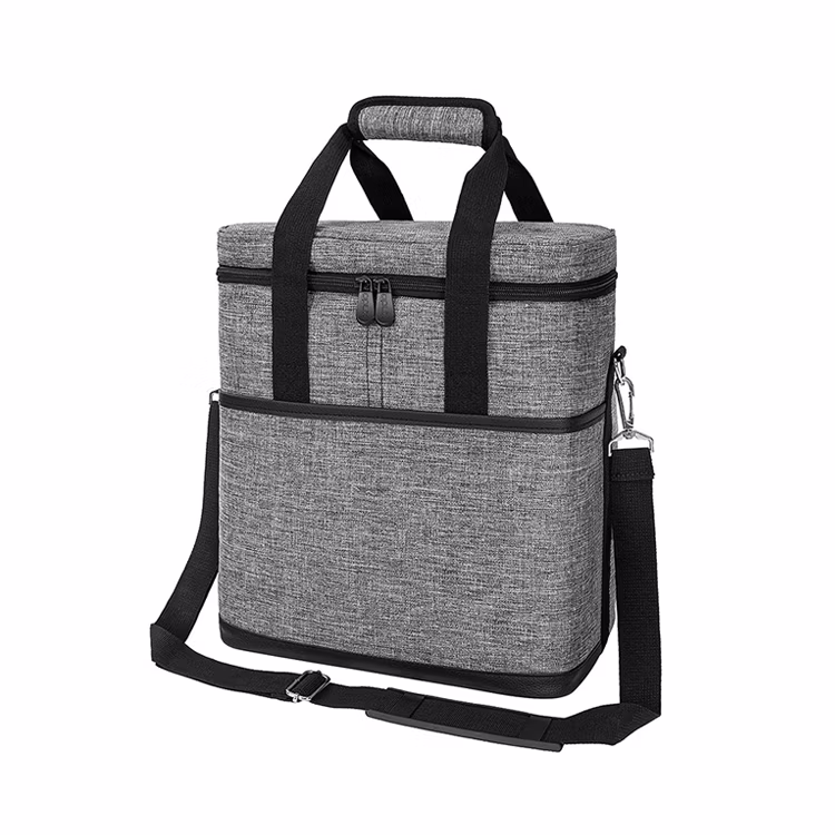 Custom Insulated 6 Bottle Wine Tote Bag – Padded Leakproof Portable Wine Carrier for Travel & Picnic – photo 1