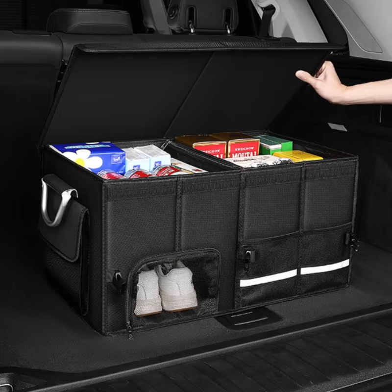 Caja de almacenamiento plegable - Gran organizador de maletero con compartimento para zapatos para viajes – photo 2