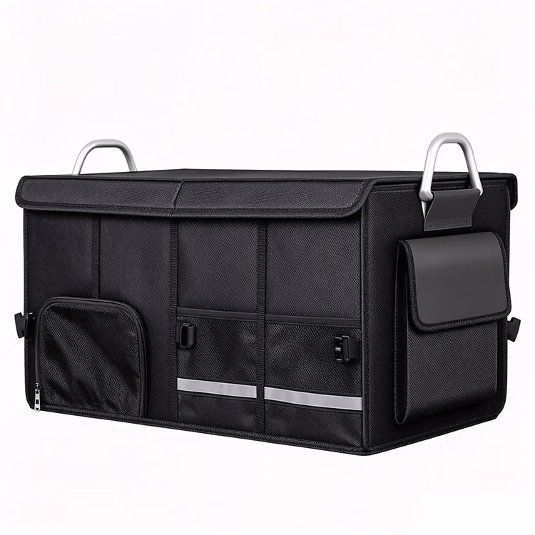 Collapsible Storage Box-Large Trunk Organizer with shoe compartment for journey