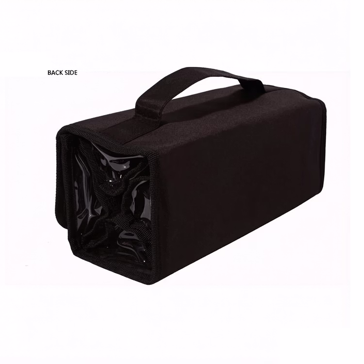 Professional Makeup Brush Organizer Foldable - Portable Cosmetic Bag for Brush Set Storage – photo 2